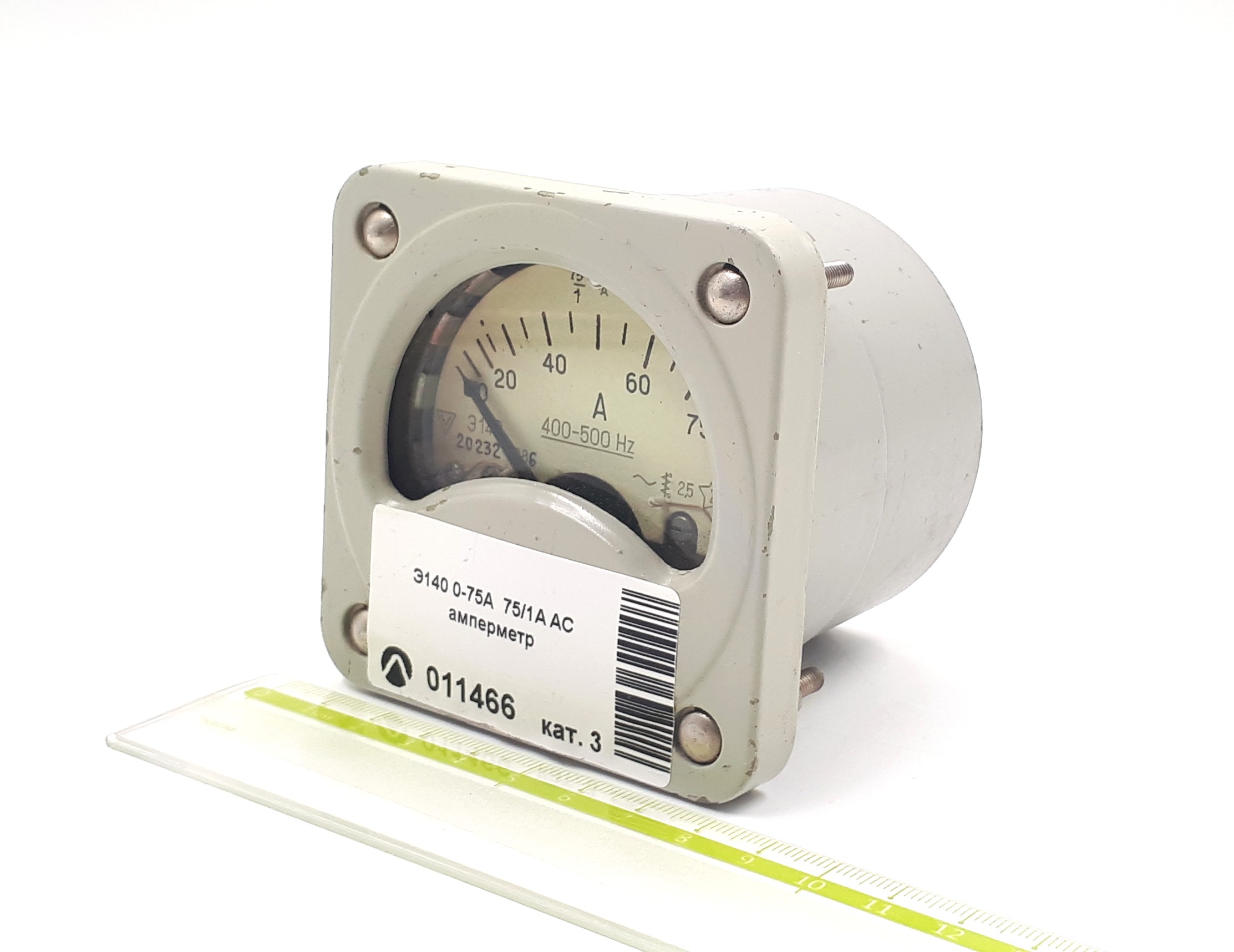 Э140 0-75А 400-500Hz 75/1A AC амперметр