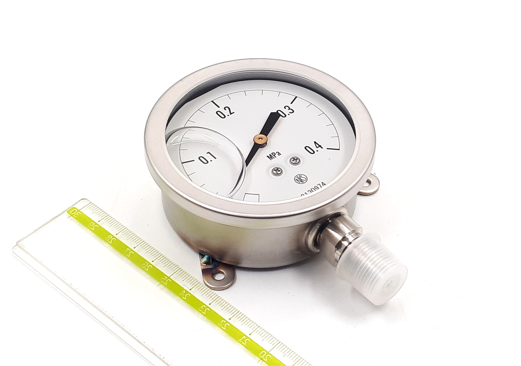 BVT-75 0-0,4MPa 75mm G3/8R Ф манометр виброустойчивый