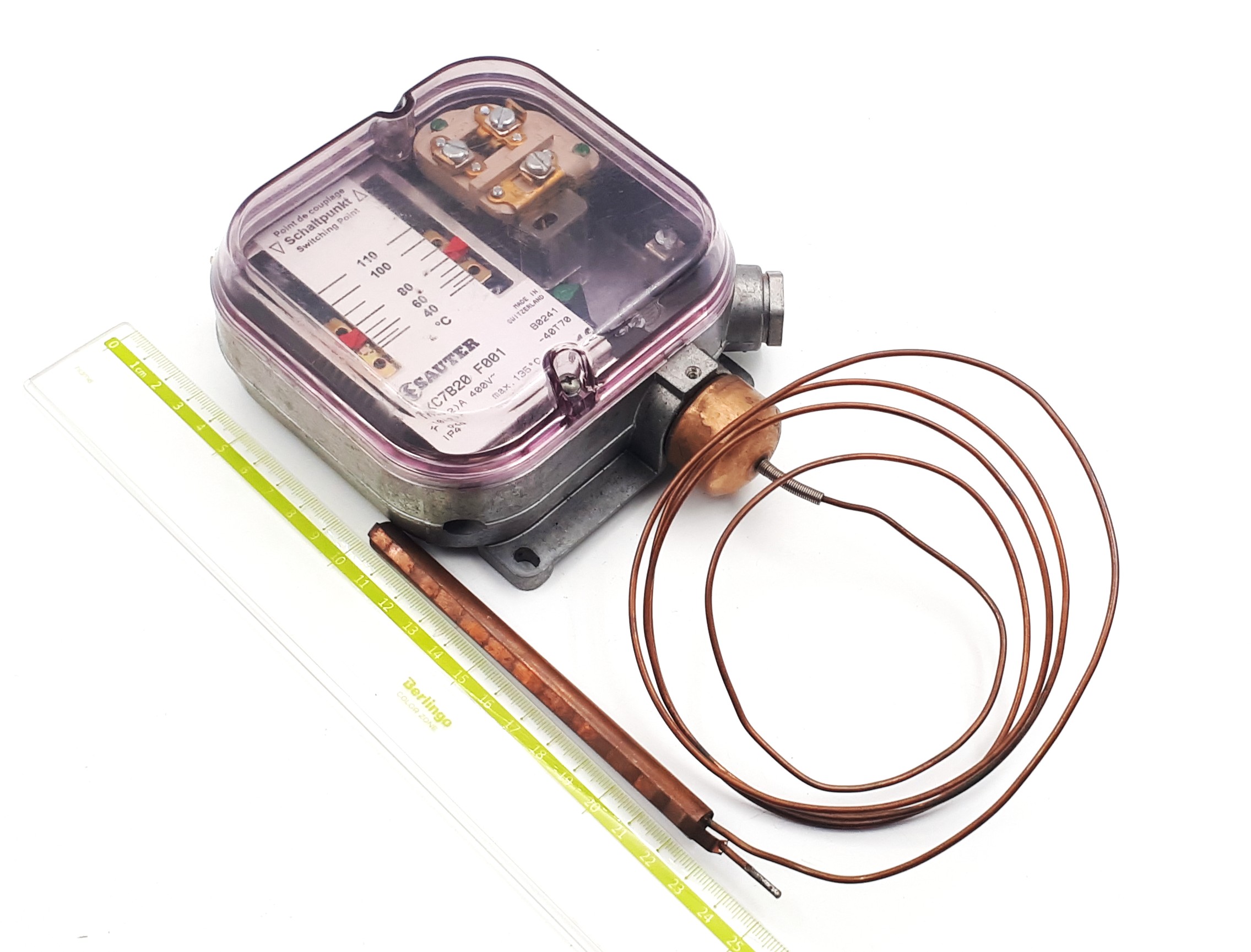 TKC7B20 F001 40-110°С 1,5m 125/9mm Sauter датчик реле температуры