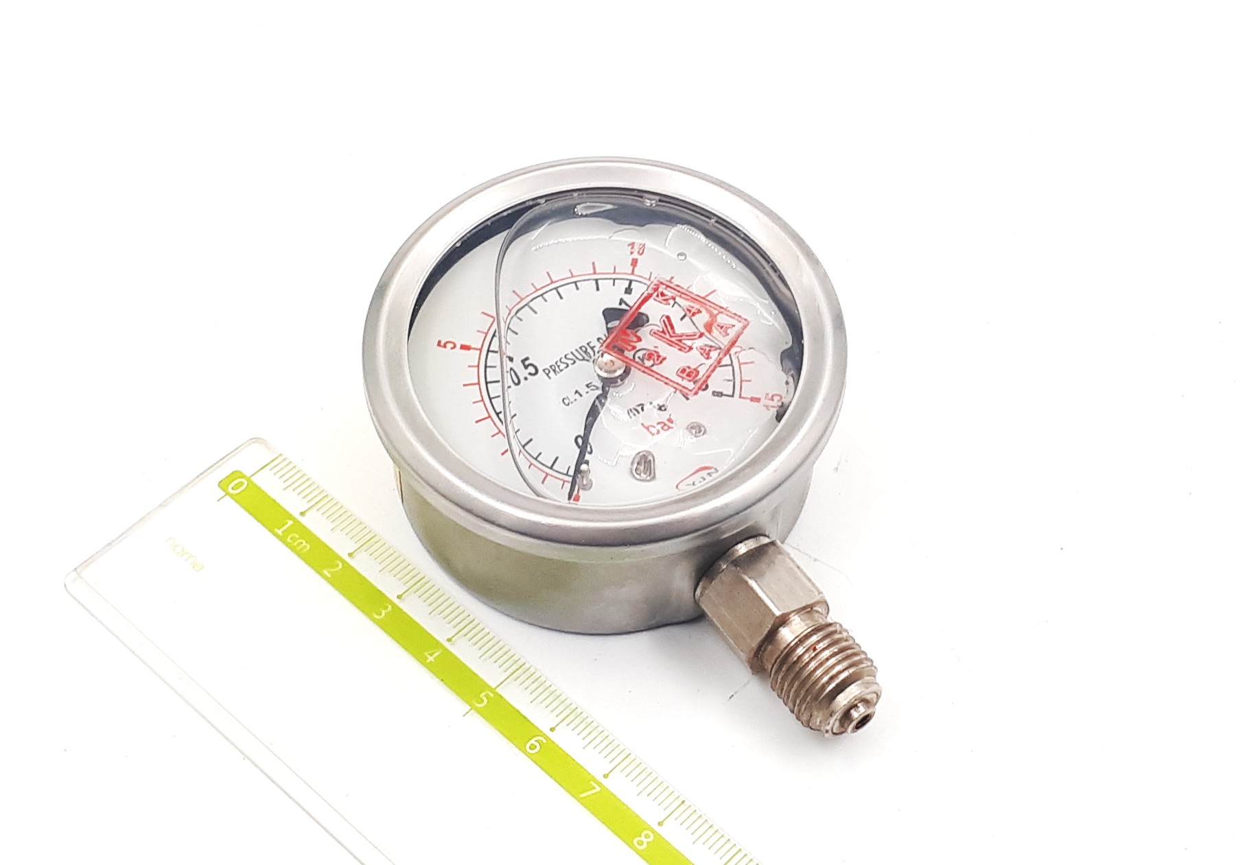 KSB5305 0-15bar 60mm G1/4R YJN манометр виброустойчивый