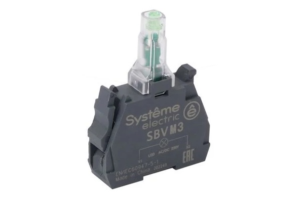 SBVB3 24V Systeme Electric (зеленый) индикатор светосигнальный