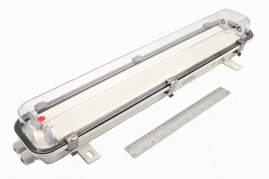 FPC28-2B 2х18W 230VAC G13 IP67 (БАП) АМЭО "лапы" светильник люминесцентный аварийный