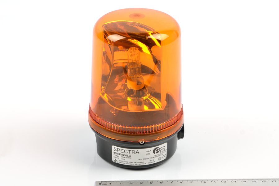 B300RTH 20-25W 230VAC IP65 (оранжевый) светильник галогенный проблесковый