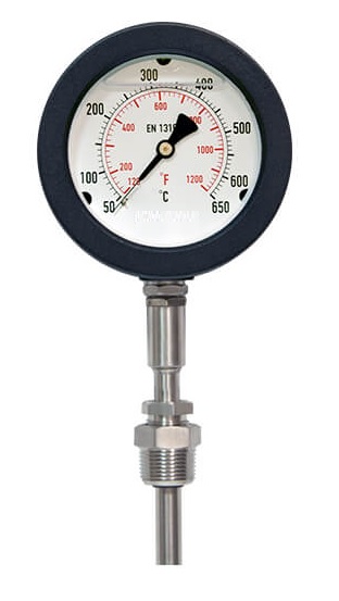 TG100-650G +50+650°С Ø100 G1/2R 350/10mm термометр виброустойчивый