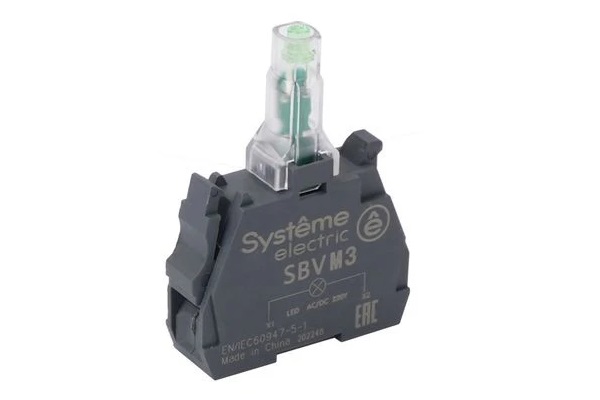 SBVM3 230-240VAC Systeme Electric (зеленый) индикатор светосигнальный
