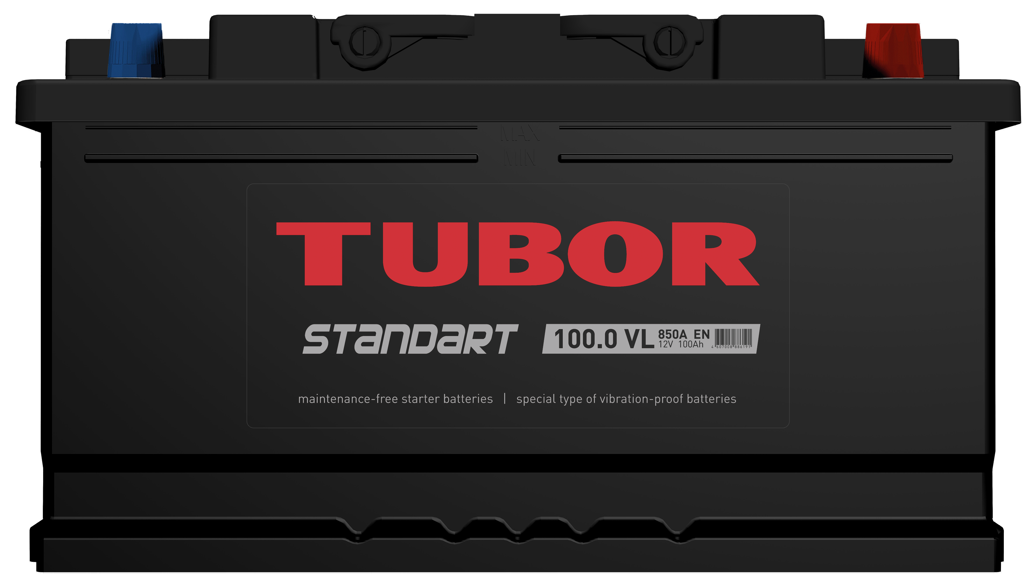 6СТ-100.0 VL 100Ah TUBOR STANDART аккумулятор свинцово-кислотный