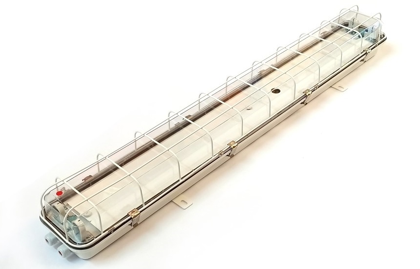FPC42-2GE 2х36W 110VAC G13 IP56 (решетка) АМЭО светильник люминесцентный аварийный