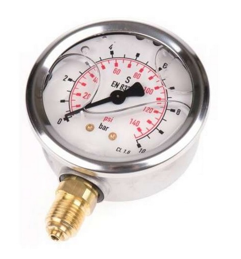 63 1008 AL 02L 60# 0-60psi (4kg) G1/4R Ashcroft манометр виброустойчивый