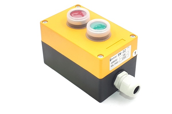 SN-2Z 10A 220V IP56 Пуск-Стоп АМЭО пост кнопочный водозащищенный