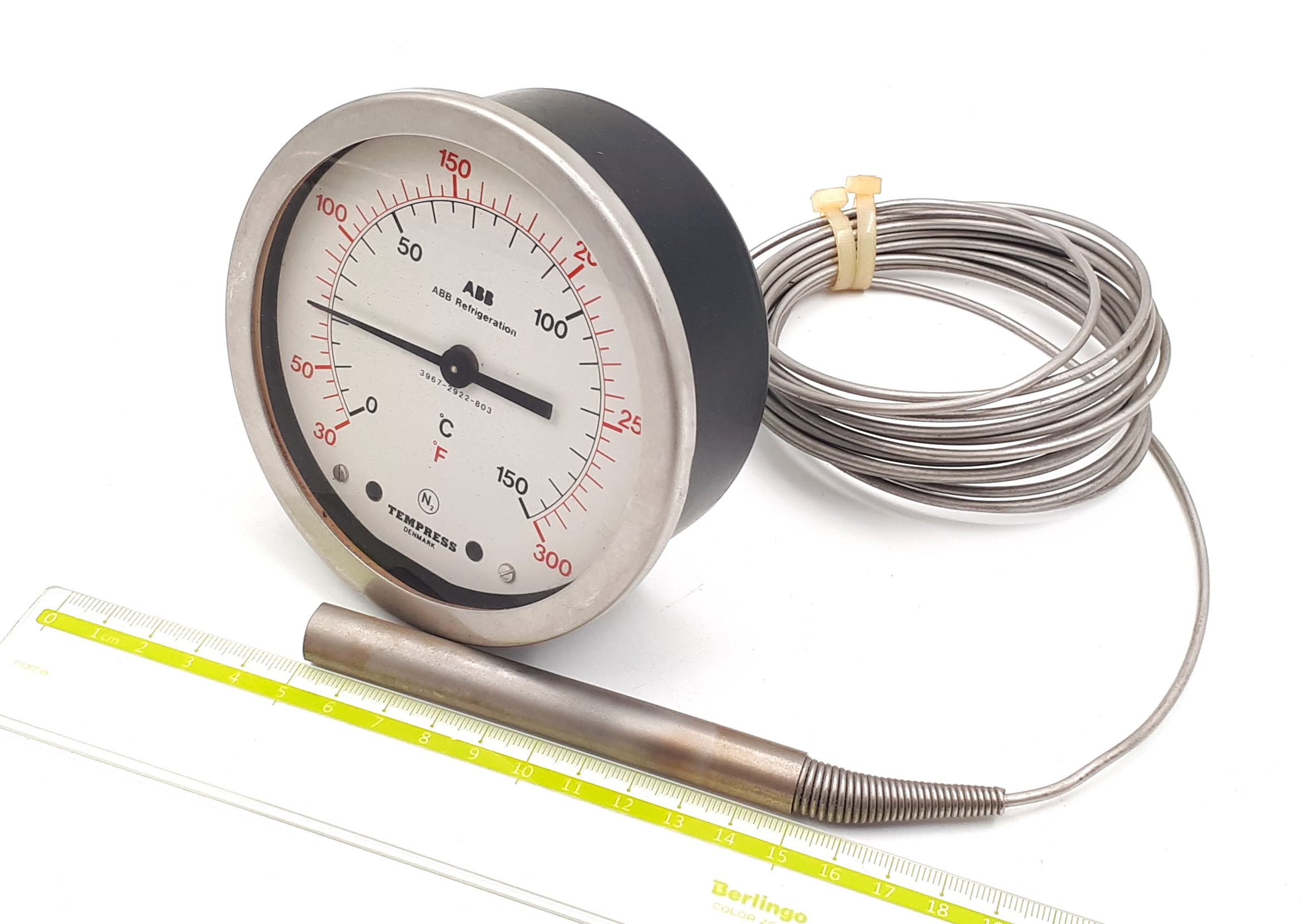 3967-2922-803 0-150°С Ø100mm 80/10mm 5m ABB термометр манометрический