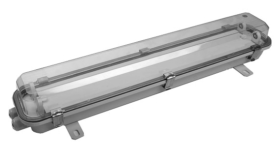 FPC28-2B 2х18W 110VAC G13 IP67 (БАП) АМЭО "лапы" светильник люминесцентный аварийный