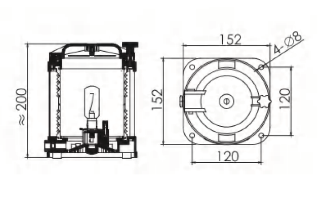 CXH4-21P 135°15W BAY15d РМРС LZ фонарь сигнально-отличительный кормовой красный