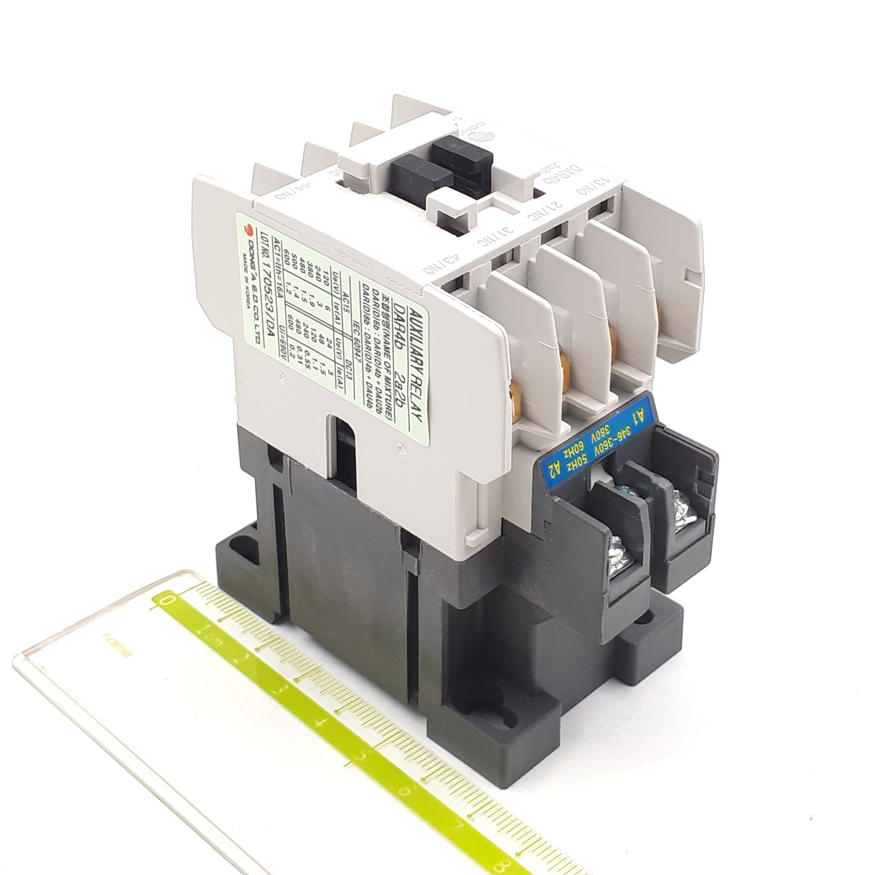 DAR4b 16A 380VAC 2NO+2NC Dong-A контактор