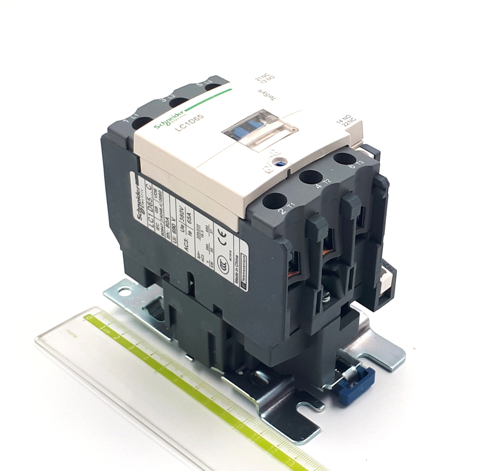 LC1-D65Q7C 80A 380VAC 30kW 380V 3P 1NO+1NC Schneider Electric контактор