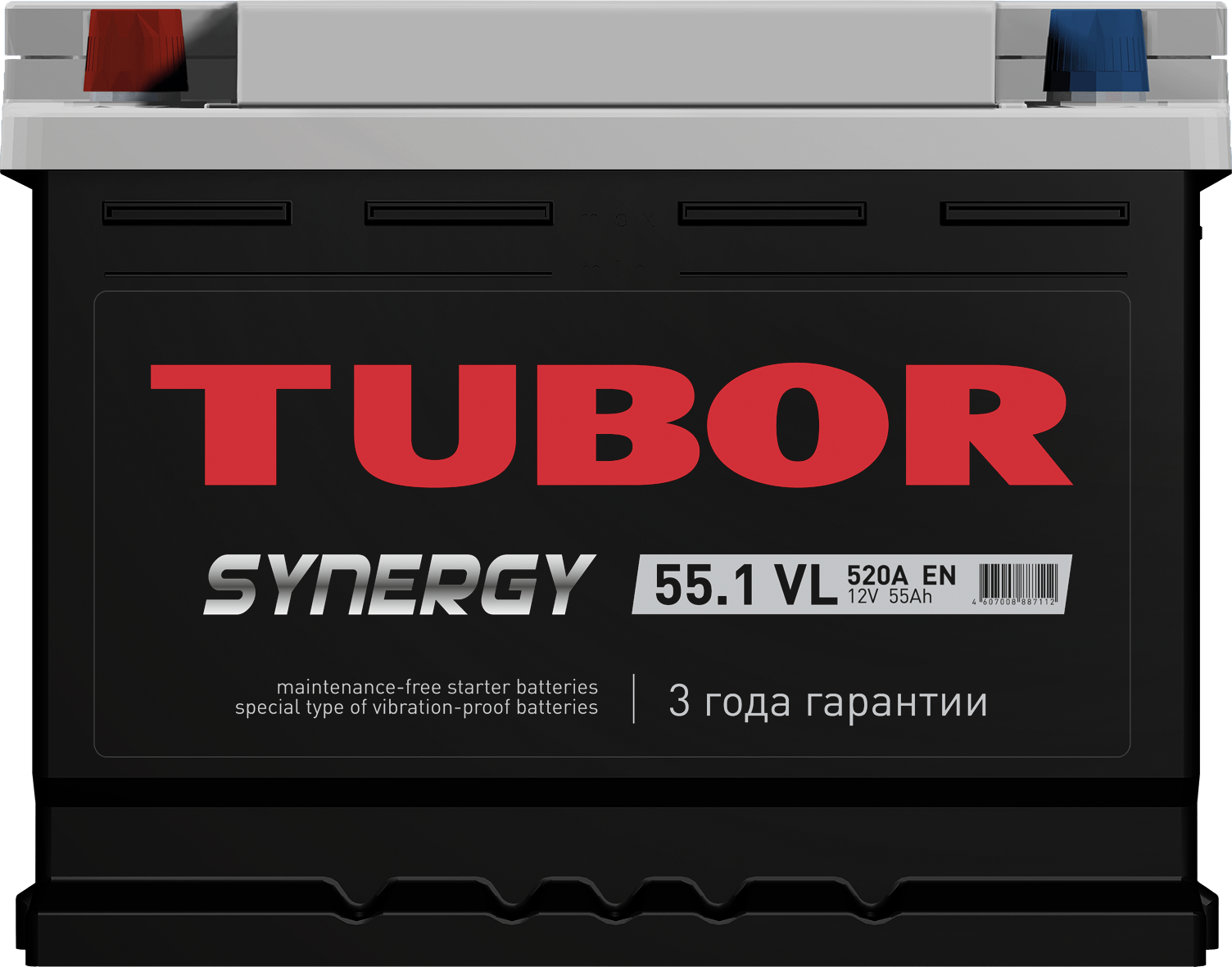 6СТ-56.1 VL 56Ah TUBOR SYNERGY аккумулятор свинцово-кислотный