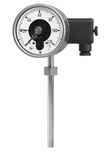 WMW 0-100°С M27x2R 200/14mm 380V 30W (осевой) Reglerwerk термометр электроконтактный