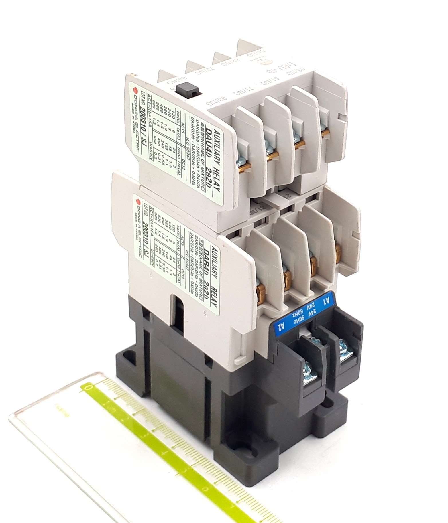 DAR8b 16A 24VAC 4NO+4NC Dong-A контактор