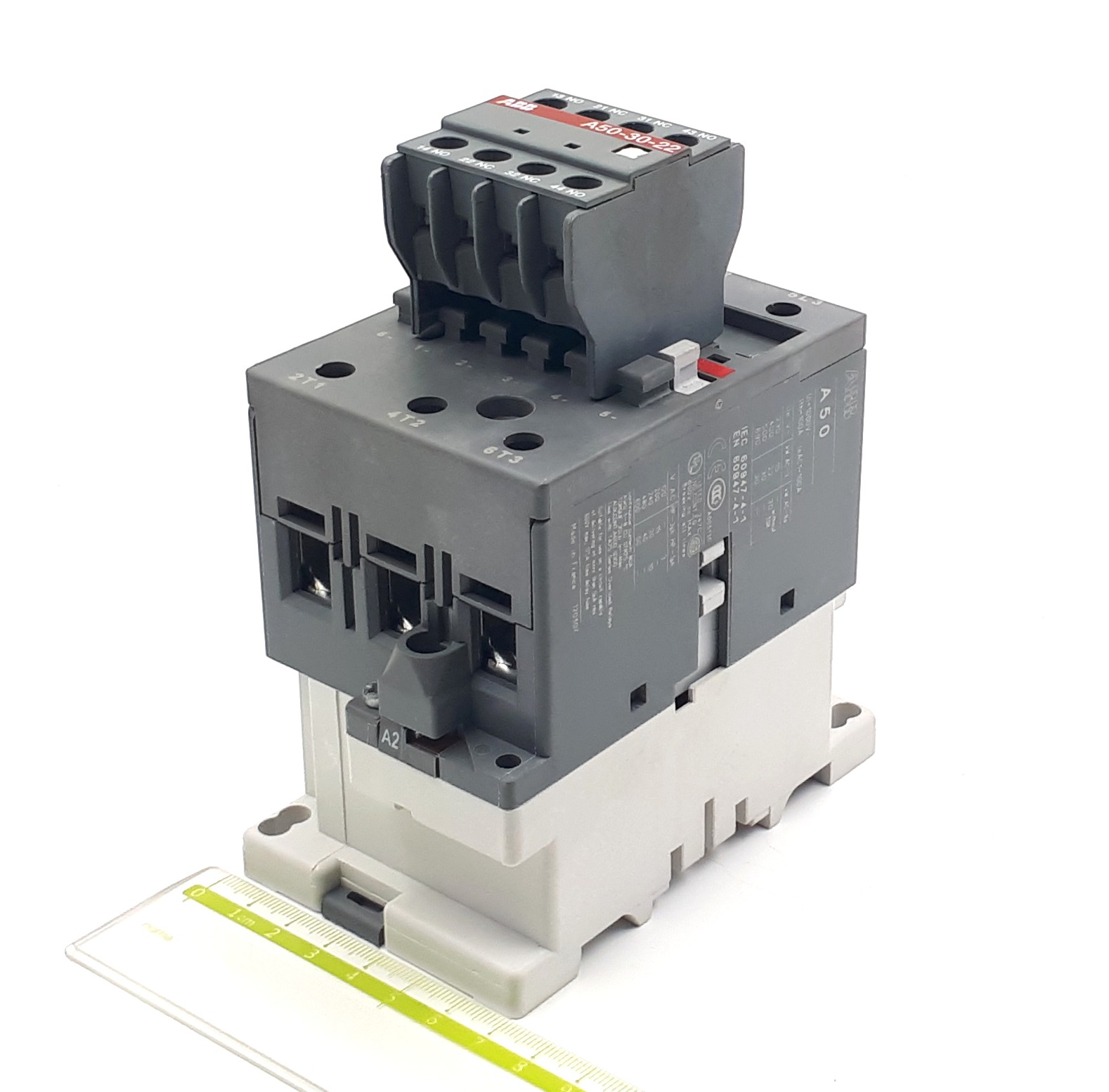 A50-30-22 100A 110VAC 22kW 400V 3P 2NO+2NC ABB контактор