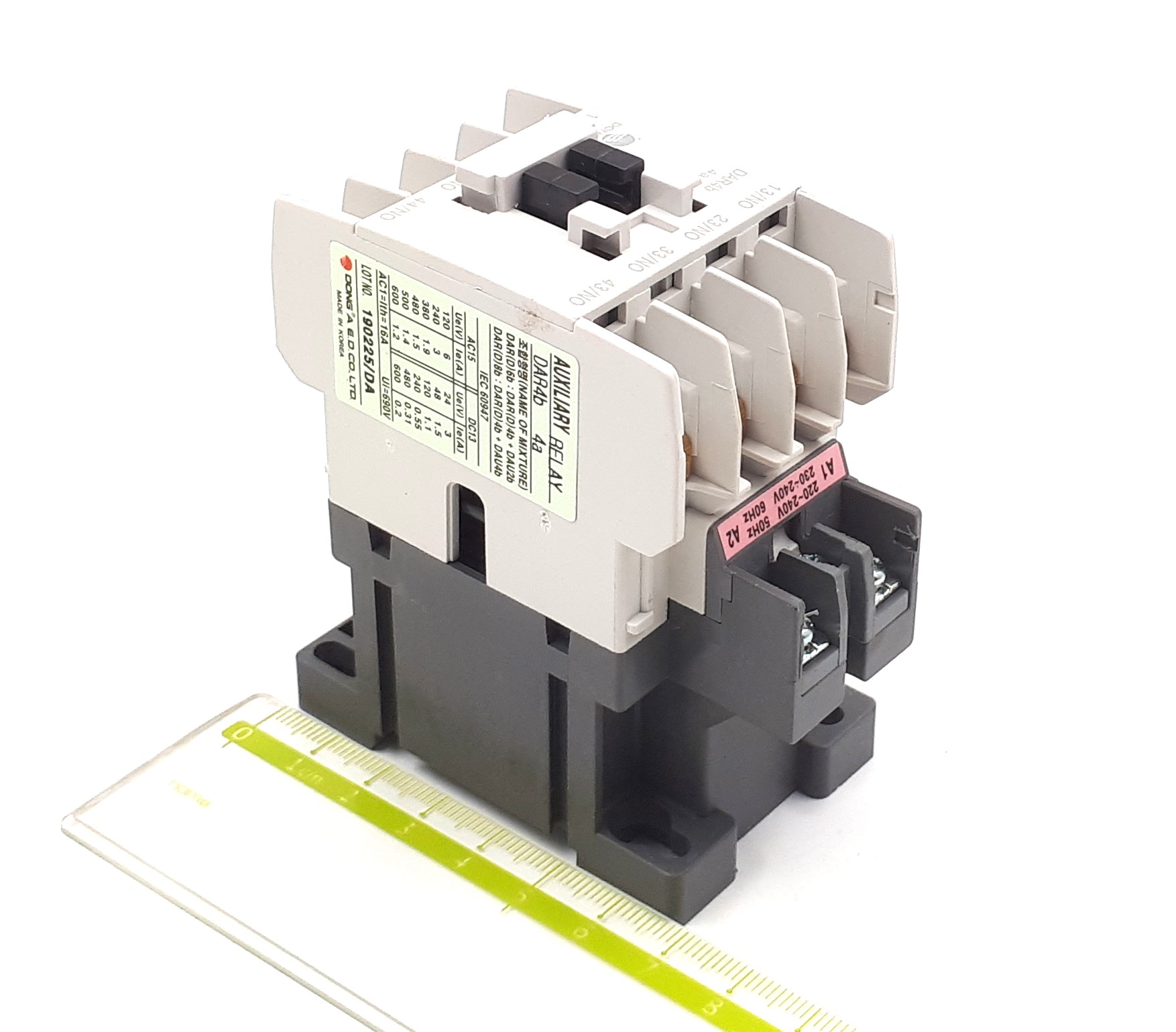 DAR4b 16A 220-240VAC 4NO Dong-A контактор