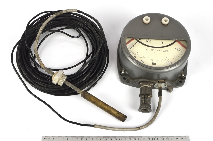 ТКП-160Сг-М1 УХЛ2 0-120°С M27x2R 160mm 10m термометр манометрический сигнализирующий