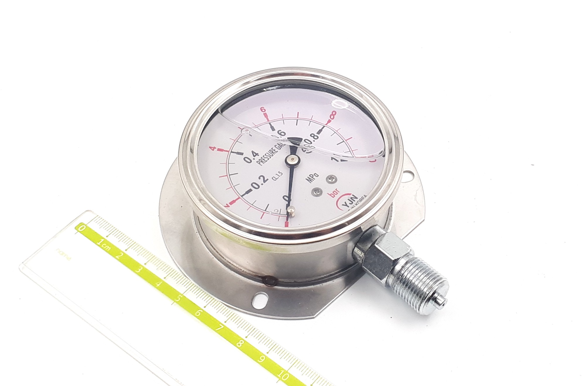 KSB5305 0-10bar 80mm G3/8R YJN Ф манометр виброустойчивый