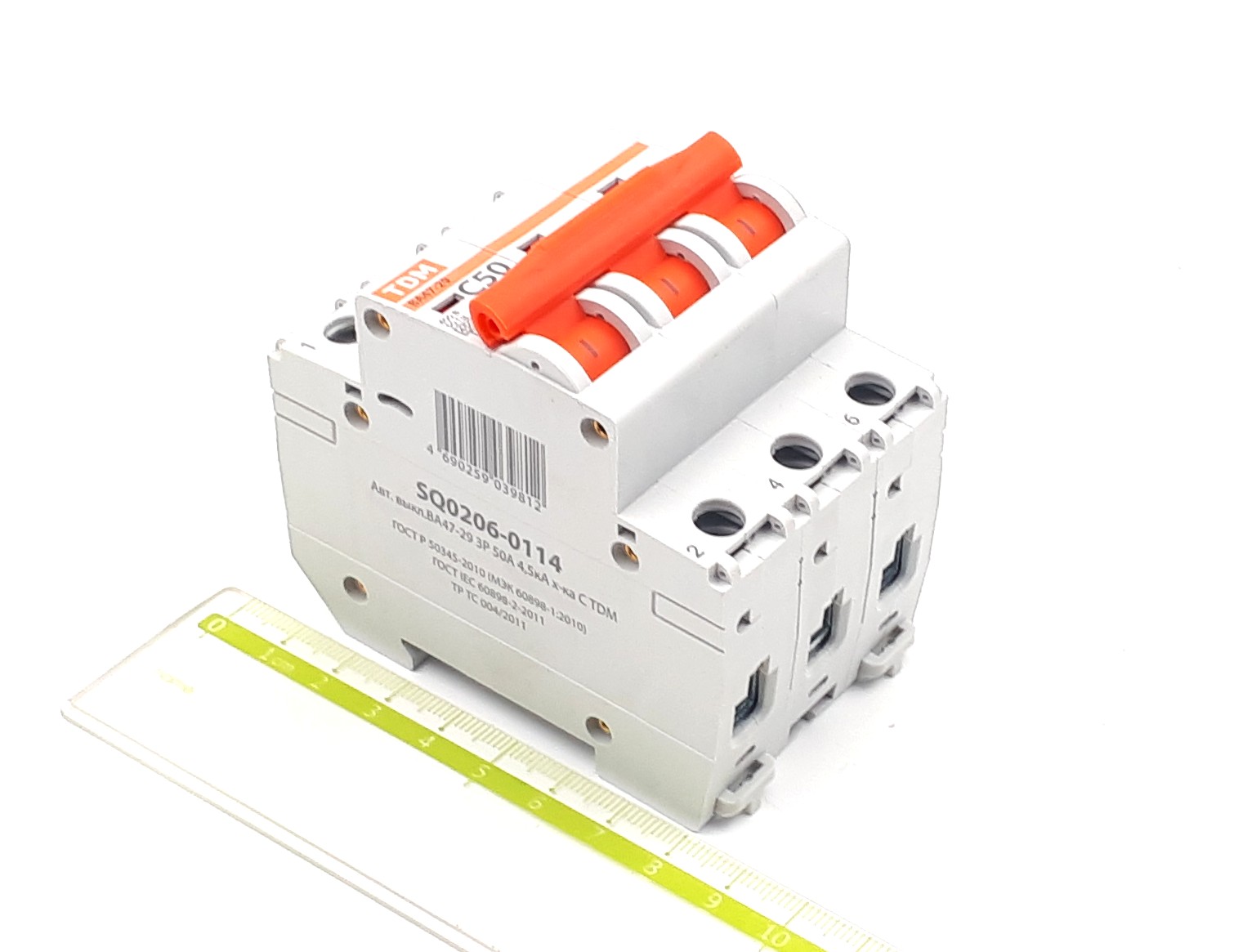 ВА47-29 50А C 3Р 4,5kA выключатель автоматический