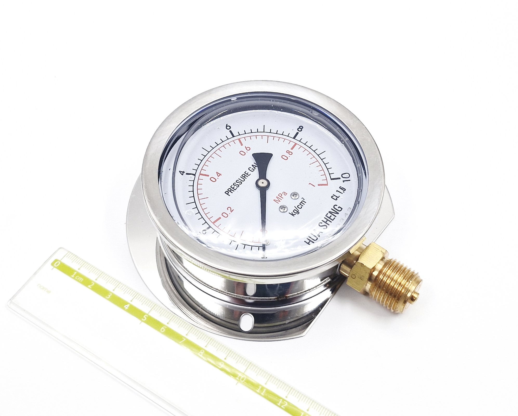 YN100T 0-1MPa 100mm G1/2R HUA SHENG Ф манометр виброустойчивый