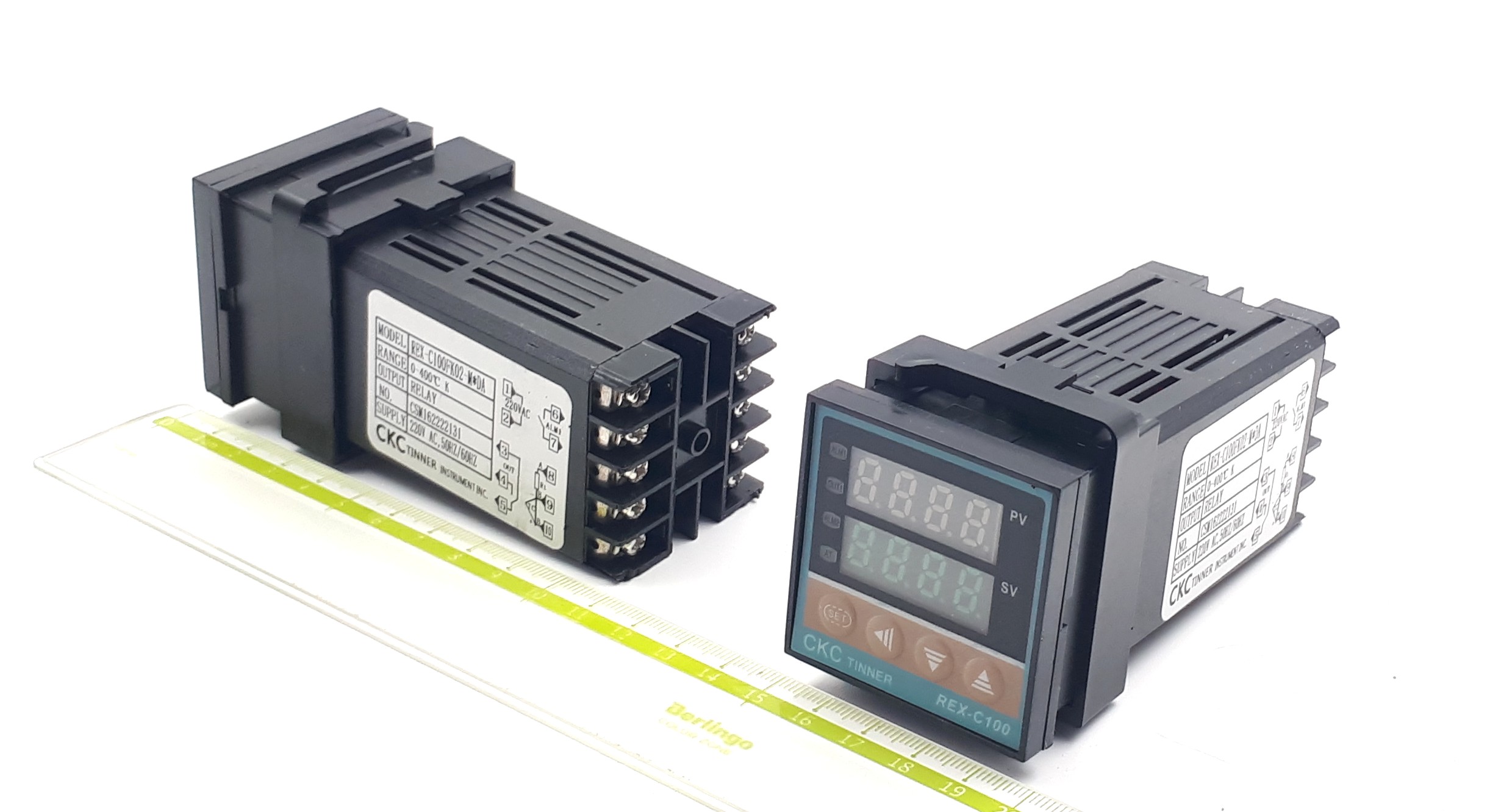 REX-C100FK02-MDA 0+400°С Typ K 220VAC 50/60Hz CKC Tinner контроллер температурный (48x48)