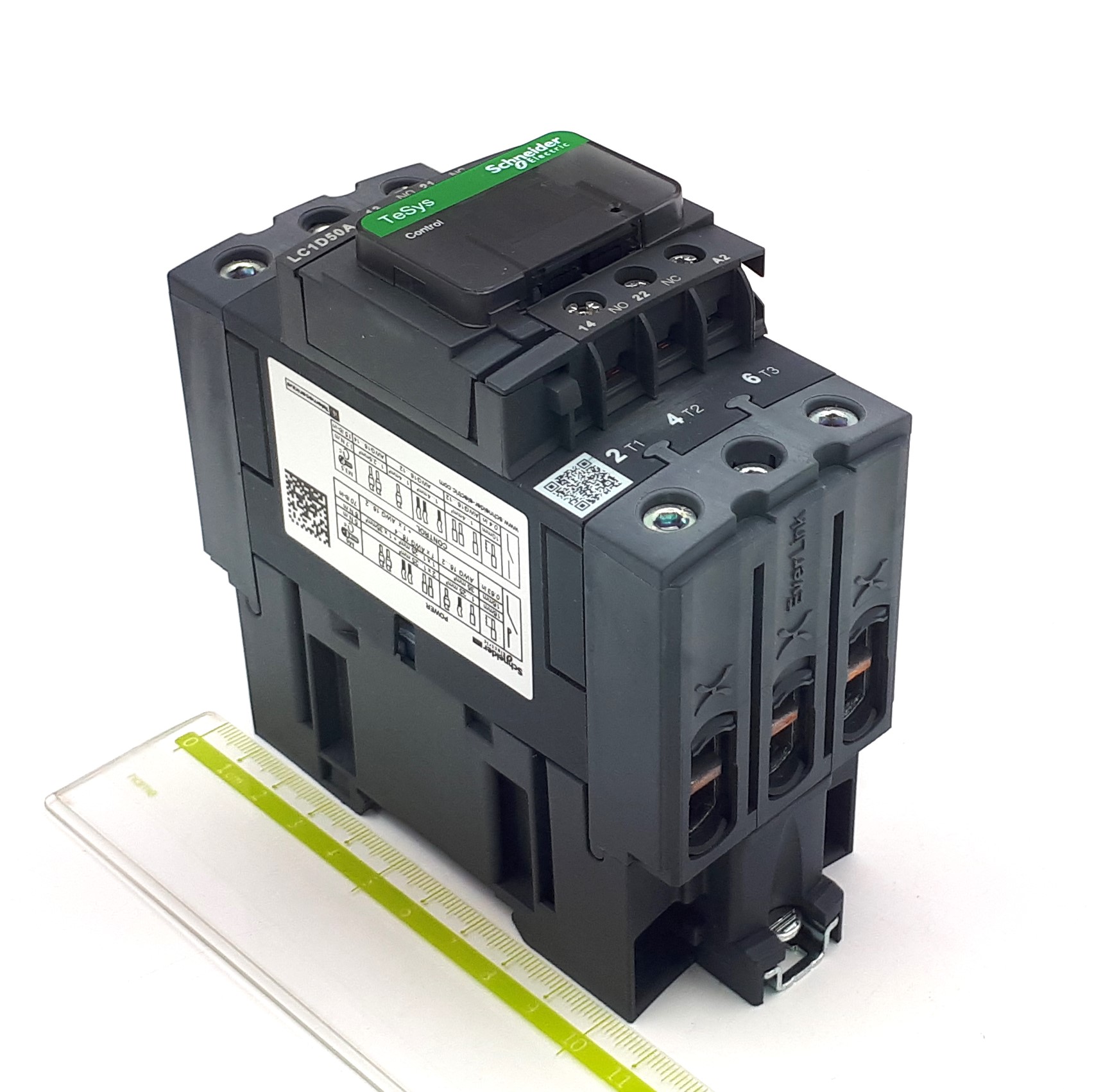 LC1-D50AM7C 80A 220VAC 22kW 400V 3P 1NO+1NC Telemecanique контактор