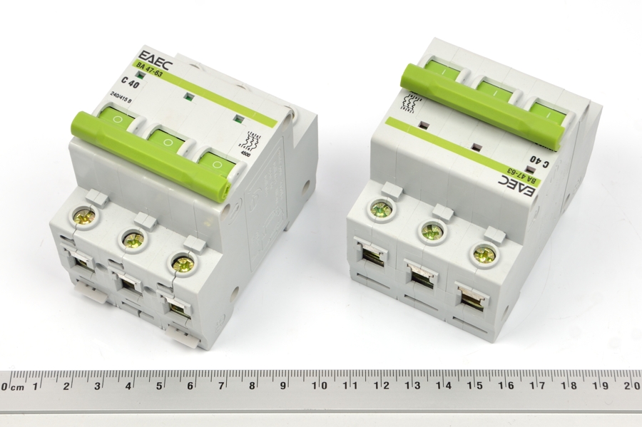 ВА47-63 40A C 4,5kA 3P AC выключатель автоматический