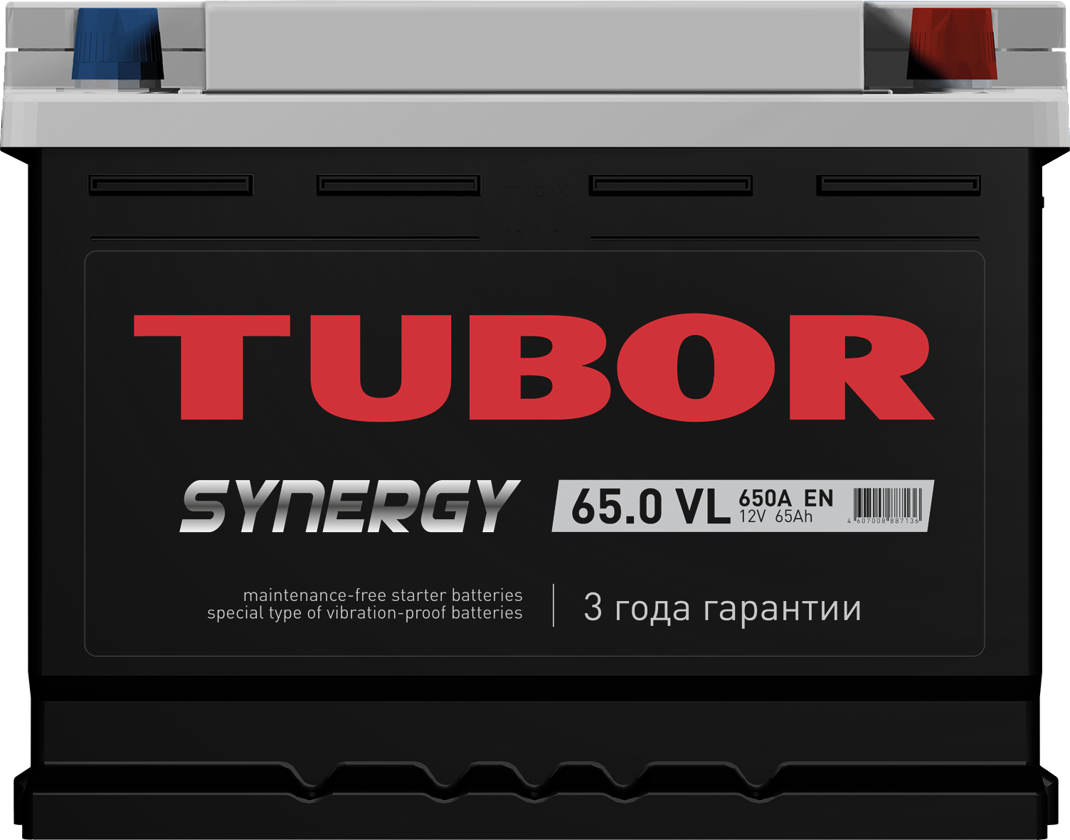 6СТ-65.0 VL 65Ah TUBOR SYNERGY аккумулятор свинцово-кислотный