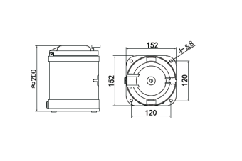 CXH7 25W 220VAC BAY15d LZ фонарь сигнально-отличительный отличительный синий