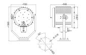 SSI-3000 3000/5000W 110/220V G19/54 IP55 АМЭО прожектор судовой ледовый с рефлекторной лампой накаливания