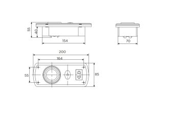 BD-520PD-110161 3W 230VAC IP22 3000K АМЭО светильник светодиодный прикроватный накладной