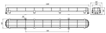 GL-481CD-101589 52W 230VAC IP67 4000K (решетка) "лапы" АМЭО светильник светодиодный