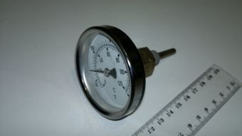 БТ5 0-120°С M12х1R 40/8mm (осевой) термометр биметаллический