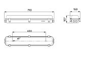 GL-281CD-100003 26W 230VAC IP67 4000K (решетка, LED ав.модуль) АМЭО светильник светодиодный аварийный