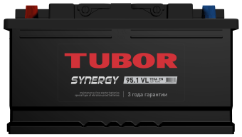 6СТ-95.1 VL 95Ah TUBOR SYNERGY аккумулятор свинцово-кислотный