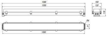 GL-481CD-140101 52W 230VAC IP67 4000K (LED ав.модуль) "лапы v2" АМЭО светильник светодиодный аварийный