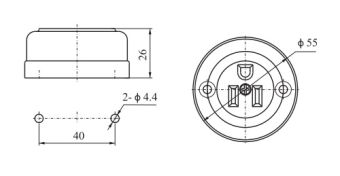 Type U 2P+E 15A 250V розетка каютная накладная японский стандарт