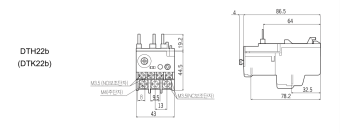 DTH-22b 5-8A Dong-A реле тепловое