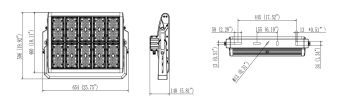 SFD-400 400W 100-277VAC IP65 АМЭО прожектор светодиодный судовой