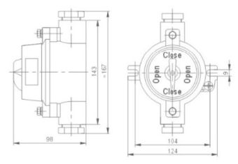 SW-10 10A 380VAC 3P IP56 выключатель судовой