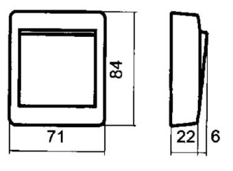 SN-1SN6.2-EKO (RS16) 16A 250V 2P IP20 выключатель каютный накладной проходной одноклавишный