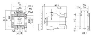 DMC32b 32A 110-120VAC 15kW 380-440V 3P 2NO+2NC Dong-A контактор