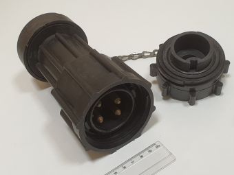 ВК63-4В1 3P+E 63A 440VDC/660VAC IP67 вилка кабельная переносная