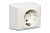 JN-1N-EKO (RS1013) 2P+E 16A 250V IP21 розетка каютная накладная одинарная