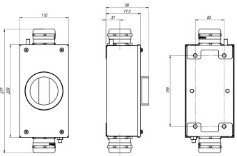 РТ-1М.1 24VDC дл.т.320А/кр.т.1500А АМЭО разъединитель тока