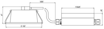 DA-122AD-120813 10W 12VDC IP56 3000K АМЭО светильник светодиодный встраиваемый