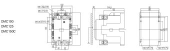 DMC100 105A 100-127VAC 55kW 380-440V 3P 2NO+2NC Dong-A контактор